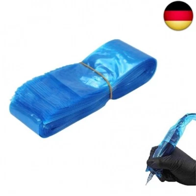 BRRNOO 100 Stück Tattoo Clip Sleeves, Tattoo Cover Bags Tattoo Clip Cord Covers Einweg