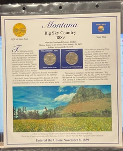 Cuarto/sellos Montana P & D de la Sociedad Conmemorativa Postal 2007 de la Estado - Imagen 1 de 6