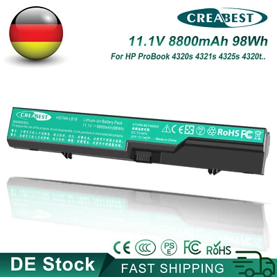 11,1V HSTNN-CB1A CB1B I85C Akku Für HP ProBook 4320s 4321s 4425s 4520s 4325s - Bild 1 von 4