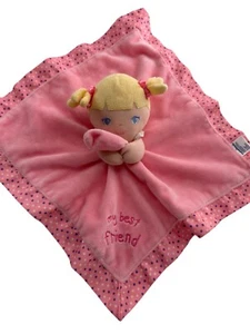 Garanimals Pink Plush Baby Doll Lovey Security Blanket 13" Satin Best Friend - Picture 1 of 10