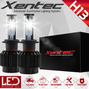 XENTEC 488W CREE H13 9008 Hi/Lo beams LED headlight Kit 8000LM 6000K bulb Pair - Picture 1 of 11