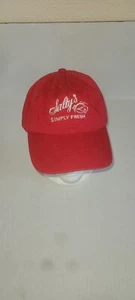 Saltys Cap Hat Adjustable Strapback White On Red Adult By Port Authority - Picture 1 of 6