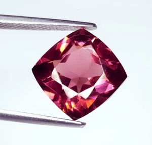 Certified 10 Ct Natural Padparadscha Sapphire Cushion Cut Loose Gemstone Gem G80 - Picture 1 of 13