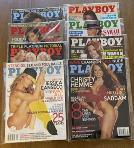 Vintage early 2000's, 8 Playboy Magazines: Girls Next Door, Canseco, Hemme LOT - Picture 1 of 12
