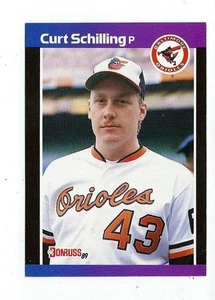 CURT SCHILLING 1989 Donruss (high grade mint) rasiermesserscharf *Brite Color - Bild 1 von 2