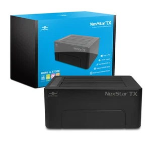 NexStar TX Dual Bay USB 3.0 Hard Drive Dock (NST-D428S3-BK) - Picture 1 of 7