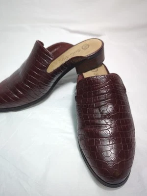 Zapatos Bella Vita Mules Slides Planos Suave Imitación Cuero Para Mujer Talla 6W Vino Foto 1 de 4