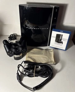PlayStation 3 PS3 Console CECHK01 2 Controllers Play Beyond Blu Ray Cords - Afbeelding 1 van 11