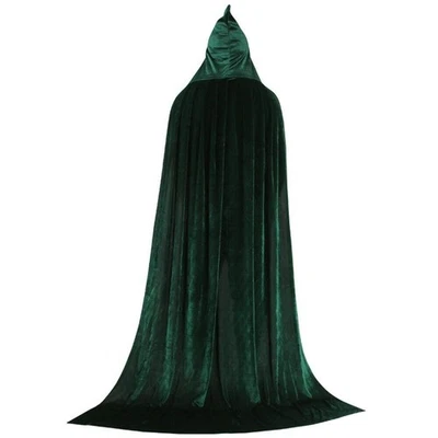 Vampire Cape Cloak Hooded Cloak Medieval Witch Adults Halloween Cosplay Costume - Image 1 of 4