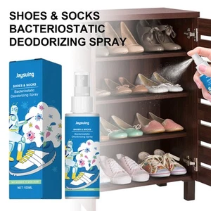 Shoe & Sock Deodorant Spray 100Ml Odor Eliminator, Keeps Shoes Fresh Clean - Picture 1 of 6