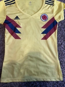 Colombian De Futbol Federacion Soccer Jersey Kit Womens Large Pullover Yellow - Picture 1 of 4