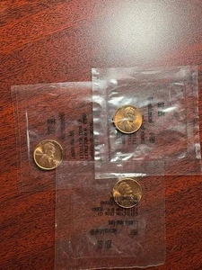 1950 D , 1957, 1957D - BU RED WHEAT PENNIES  LITTLETON PACKAGING! - Picture 1 of 11