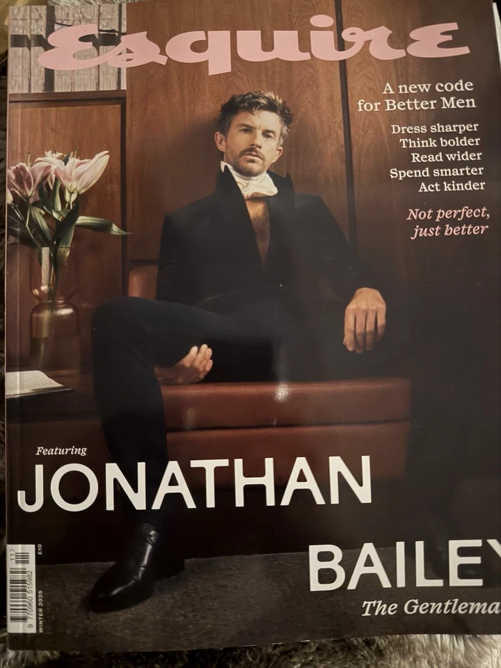 Esquire magazine Winter 2025 Jonathan Bailey The Gentleman. For Better Men - Image 1 of 1