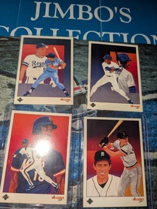 1989 Upper Deck #681 Darryl Strawberry đ Mets TC, GEORGE BRETT ! TOUS LES 4 ! đ„LOT - Photo 1/3