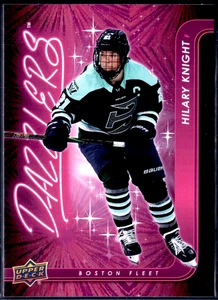 HILARY KNIGHT 2024-25 UD PWHL 2nd Edition PINK DAZZLERS Boston Fleet DZ-8 - Picture 1 of 2