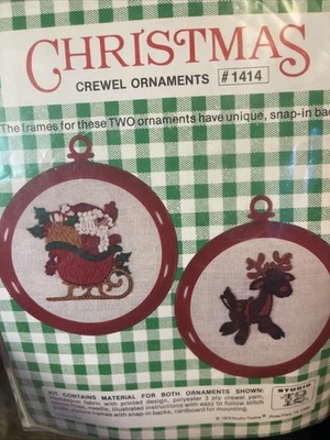 Studio 12 Christmas Crewel Ornaments Kit - Image 1 of 4