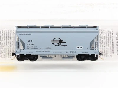N Scale Micro-Trains MTL 92030 MP Missouri Pacific Mo-Pac 2-Bay Hopper #705735 - Image 1 of 4