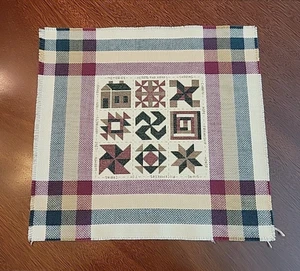 Edredón acabado punto de cruz patrón muestra recuerdos corazones y manos sin marco - Imagen 1 de 7