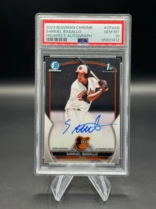 2023 Bowman Chrome Samuel Basallo 1st Prospect Auto #CPA-SB Rookie RC PSA 10 - Picture 1 of 2