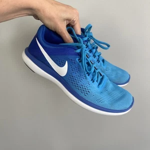 Nike Flex Run 2016 türkis lila Damengröße 8 Tennisschuhe Turnschuhe - Bild 1 von 11