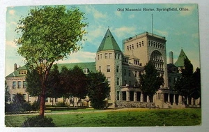 Springfield Ohio 1915 Postkarte altes Freimaurerheim #0032w - Bild 1 von 2