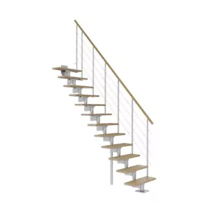 Innentreppe BOSTON Modular gerade grau Eiche 70 cm - Bild 1 von 8