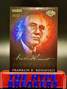 /10 Rare GOLD FOIL FRANKLIN D. ROOSEVELT 2016 Leaf Decision CANDIDATE PORTRAITS