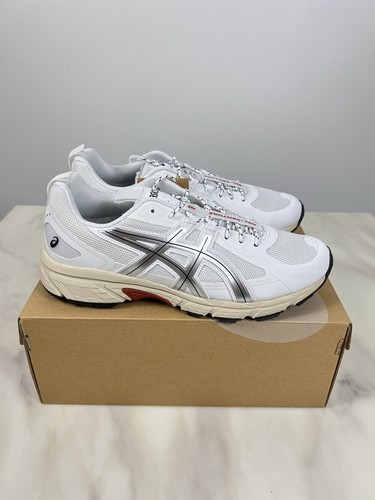 ASICS Gel Venture 6 bianco argento puro UK 8 US 9 Nuovo Spedizione veloce ??