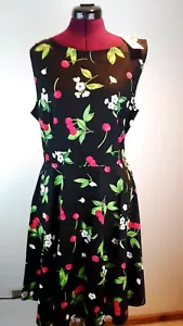 OWIN Women's Vintage Classical Boat Neck Sleeveless Swing Dress Size 2XL - Picture 1 of 10