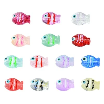 Cuentas espaciadoras de vidrio de murano de 14 piezas para hacer joyas collar pulsera Foto 1 de 4