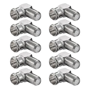 10x Sat F-Quick Stecker gewinkelt F-Winkelstecker Winkeladapter F-Buchse 90° - Bild 1 von 5
