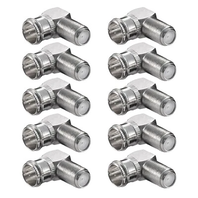 10x Sat F-Quick Stecker gewinkelt F-Winkelstecker Winkeladapter F-Buchse 90° - Bild 1 von 4