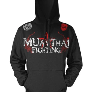 Muay Thai Fighting Tigers Adult MMA Hoodie Jumper Jacket w FREE Tapout Sticker - Picture 1 of 2