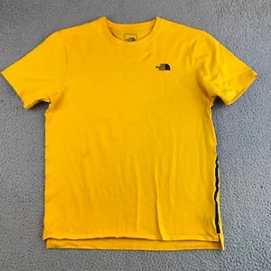 The North Face Shirt Men's Large Yellow Short Sleeve Pullover Crew Logo Tee - Picture 1 of 19