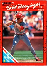 1990 Donruss Grand Slammers Todd Benzinger #8A Cincinnati Reds