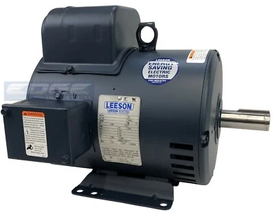 5 HP 1-PH 1725RPM LEESON ELECTRIC COMPRESSOR MOTOR 184T C184K17DB31A 230V 131537 - Image 1 of 4