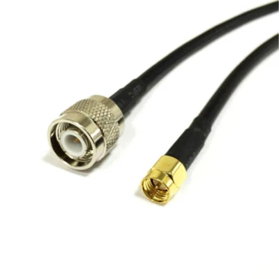 WIFI antenna cable SMA male to TNC male plug pigtail adapter RG58 50cm/100cm NEW - Image 1 of 4
