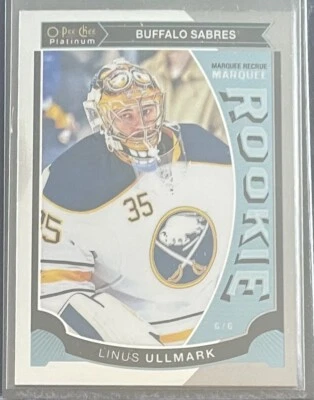 LINUS ULLMARK 2015-16 O-PEE-CHEE OPC PLATINUM - MARQUEE ROOKIE #M13 SABRES - Image 1 of 2