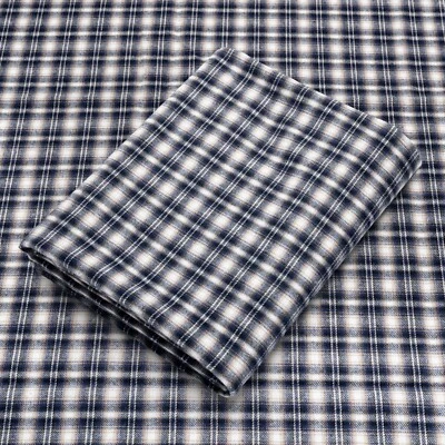 Tela de franela de algodón a cuadros tartán azul - 60" de ancho - Se vende por yarda y perno Foto 1 de 4