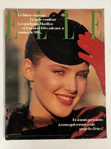Elle Magazine December 1978 French Vintage 70 Fashion Beauty Lifestyle Sartorial - Picture 1 of 2