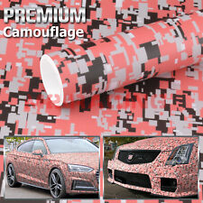 2pcs 4"x8" Sample Camouflage Digital Orange Vinyl Car Wrap Sticker Decal Film