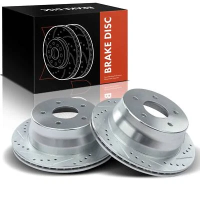 Rotores de freno perforados laterales traseros para GMC Jimmy Sonoma Chevy Blazer S10 Isuzu Olds Foto 1 de 4