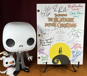 Nightmare Before Christmas Script Cast-Signed - Autograph Reprints - Full Script - Picture 1 of 9
