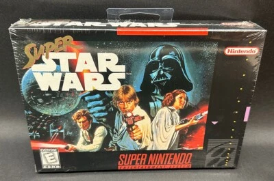 New Sealed in Box Super Star Wars Nintendo For Super Nintendo SNES with Hang Tag - Image 1 of 4