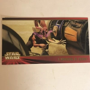 Tarjeta coleccionable Star Wars Episodio 1 Widevision #39 Una boca llena de energía - Imagen 1 de 2