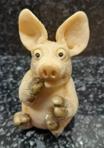 Figura Piggin Cerdo Piggin Figura Petrificada David Corbridge 1993 - Imagen 1 de 6
