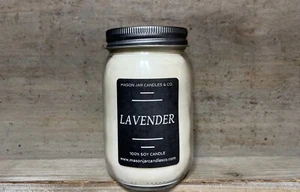 Lavender Soy Candle | 16 oz Scented Soy Candles | Free Shipping - Picture 1 of 1