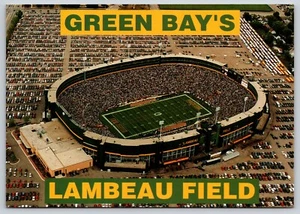 Postal de fútbol americano Lambeau Field Green Bay Wisconsin Green Bay Packers NFL - Imagen 1 de 2