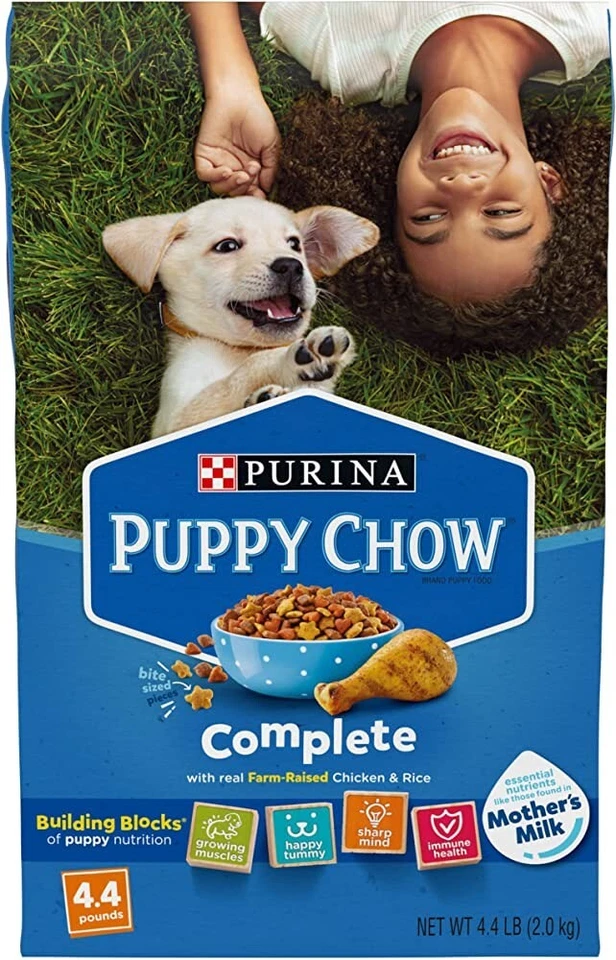 ☆NUEVO PURINA 16 OZ. CAJA (PAQUETE DE 2~) CACHORRO CHOW COMPLETO CON POLLO Y ARROZ REAL. Foto 1 de 1