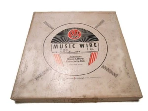 Johnson Steel and Wire XLO  .138" Diameter Steel Music Wire 1 LB Box - Picture 1 of 2